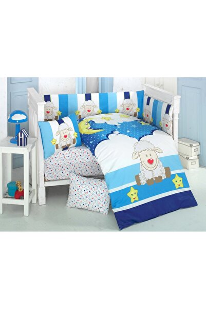 Komfort Home Baby Sleeping Set 8 Pieces Ranforce 100% Cotton /Moon