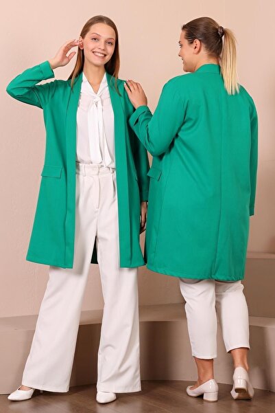 Ferace Blazer Plus Size Γυναικείο Μπουφάν Hijab Ρούχα Blazer Παλτό