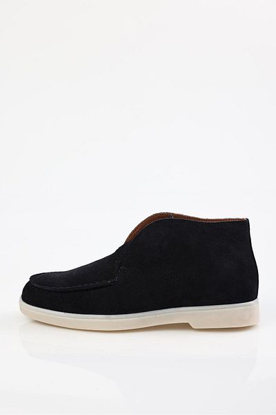 5in1Canpolat Παπούτσια μπλέ Navy Suede 21369