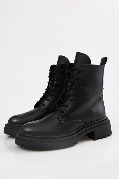 5in1Canpolat Μαύρες μπότες 24299