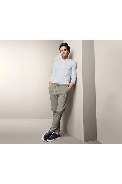 Tchibo Men Comfort Fit Plain Jogger Pant, Sand