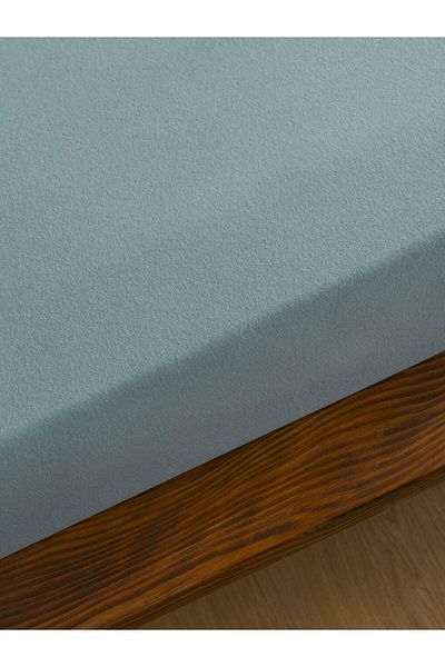 LC Waikiki LCW ملاءة سرير مزدوجة مطاطية من القطن مقاس 160x200x30 سم
