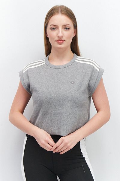 Adidas Originals Women Sportswear Fit Sleeveless Training Top, Grey Combo