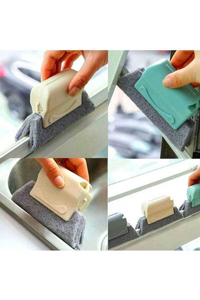 evinizin vitrini Window Louver Groove Edge Cleaning Door Sill Sweeping Brush