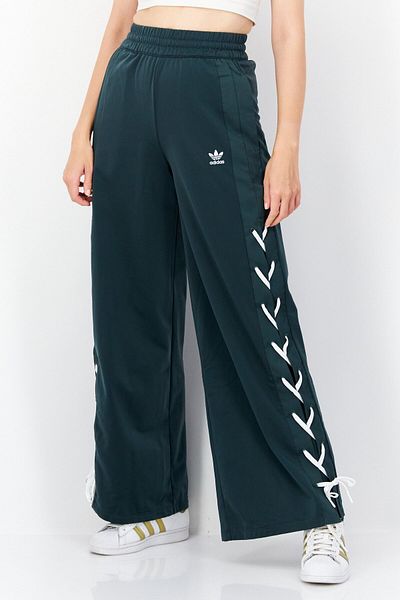 adidas Women Sportswear Fit Outdoor Wide Leg Pants, Green