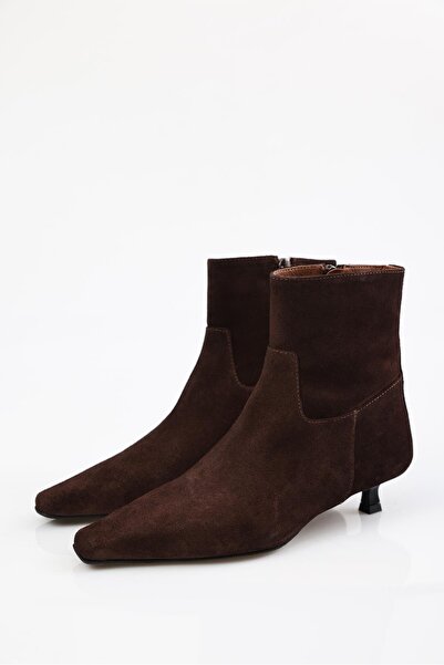 5in1Canpolat Кафяви ботуши с нисък ток 24214