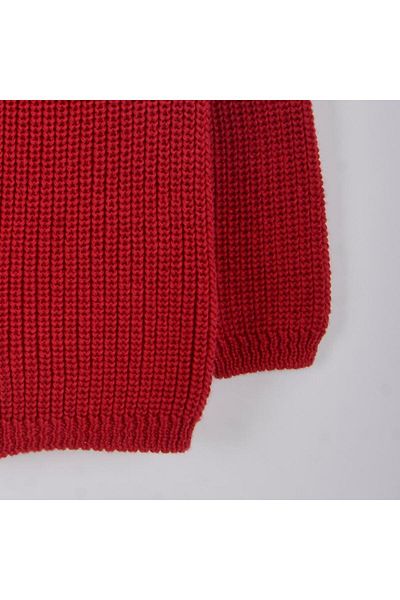 Minora Red Knitwear Thessaloniki Knitted Baby Cardigan