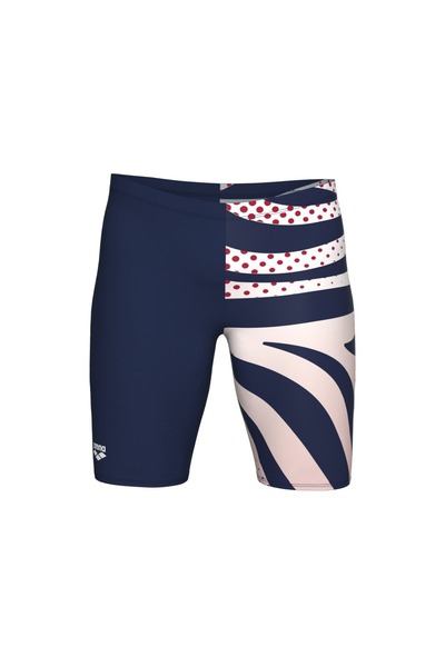 ARENA Men's arena multi stripes swim jammer navy white multi