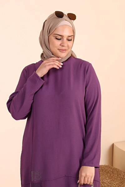 Ferace Kadin Tesettur Giyim Buyuk Beden Tesettur Ikili Takim Ayrobin Pantolon Tunik Takim