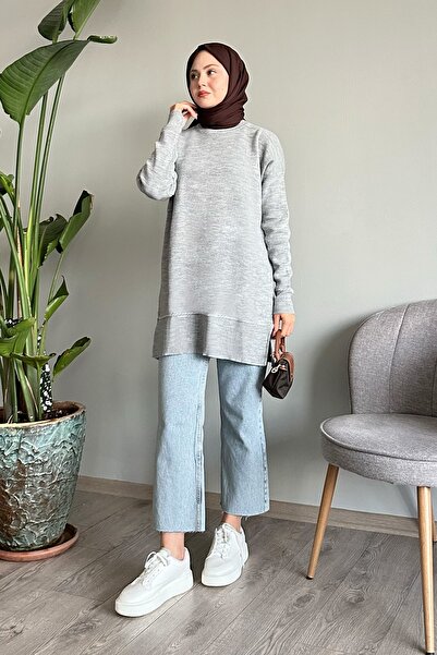 InStyle Πλεκτό πουλόβερ Basic Grey