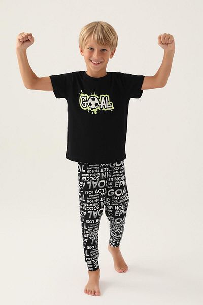 PJS Roly Poly 3344 Goal Boy's Pajama Set