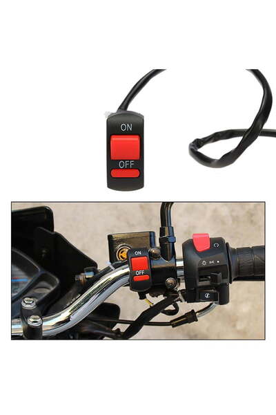 shop Knmaster Motosiklet Sis Farı Aç Kapa Düğmesi Kırmızı
