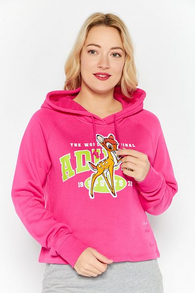 adidas Women Sportswear Fit Brand Logo Outdoor Hoodies, Fushcia