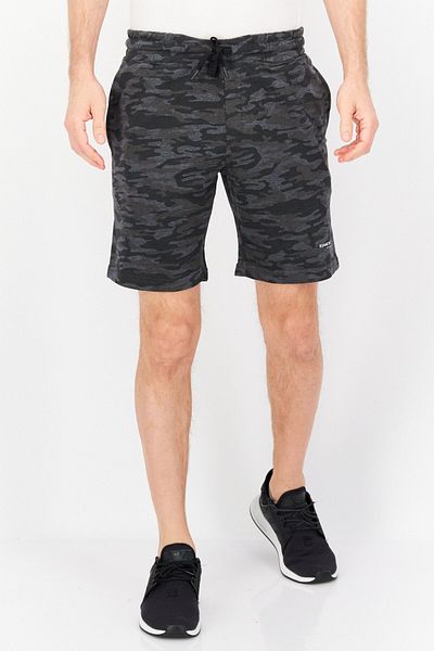 Kenneth Cole Men Drawstring Camouflage Basic Shorts, Multicolor