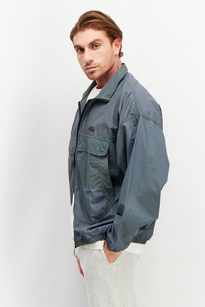 Adidas Originals Men Sportswear Fit Long Sleeves Outdoor Jacket, Slate Grey