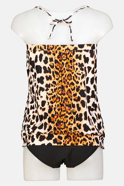 Vince Camuto Women 2 Pieces Animal Printed Beachwear Set, Black
