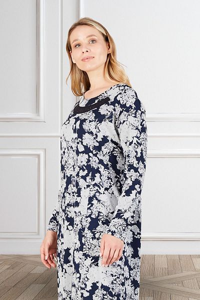 Ferace Plus Size Jewelled Collar Violet Women's Dress