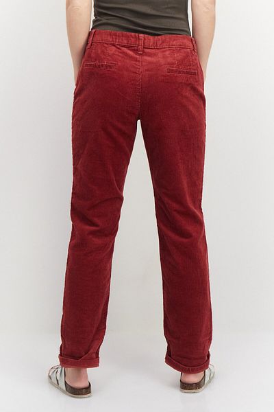 Esprit Women Wide Leg Ribbed Corduroy Pants, Red