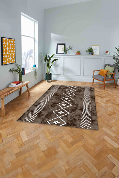 Napoli Home Τυπωμένο σκανδιναβικό γεωμετρικό ριγέ χαλί που πλένεται αντιολισθητικό χαλί κουζίνας και σαλονιού