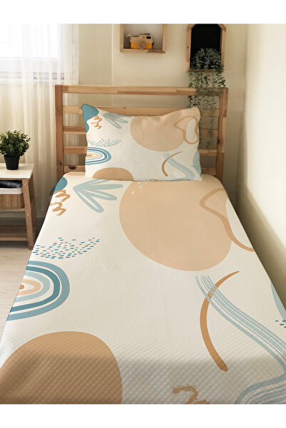 Evmila Modern Desen  Bebek Ve Çocuk Baskılı Tek Kişilik Pike Takımı 160x230