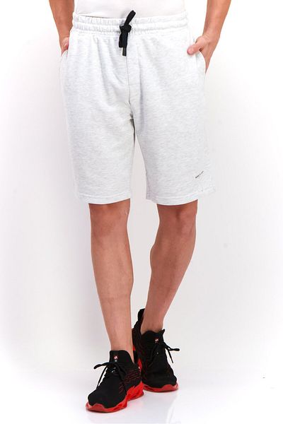 Kenneth Cole Men Drawstring Brand Logo Basic Short, Light Grey Heather