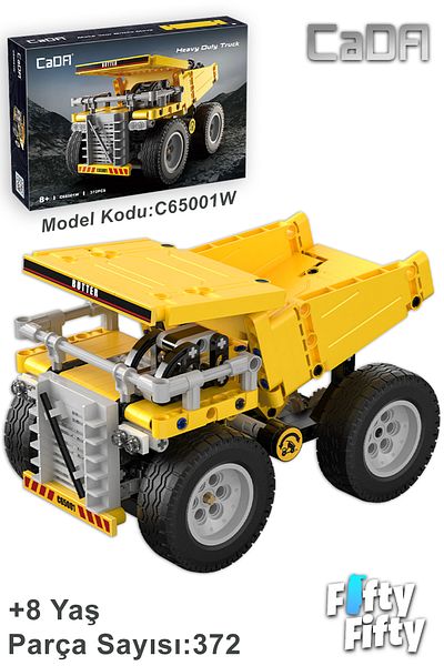 Vagonlife Cada Construction Engineering Vehicle Series Truck -C65001W (372 Pieces) Toy Building Set