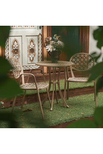 Noble Life Four Season Hitit Kapuçino Alüminyum Enjeksiyon Bahçe Mobilyası