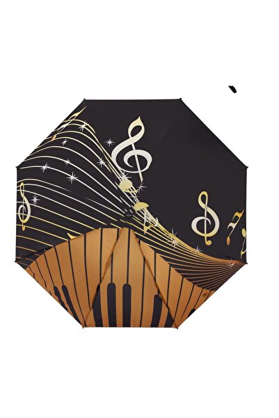 Marlux Siyah Müzik Notalı Kadın Şemsiye M21mar375 709819