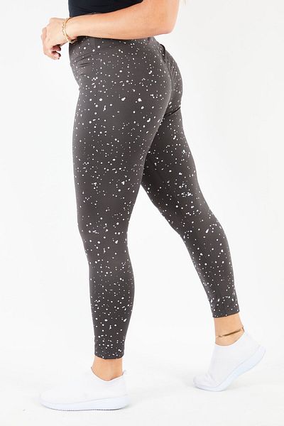 Nine West Women Sportswear Fit Textured Training Leggings, Black