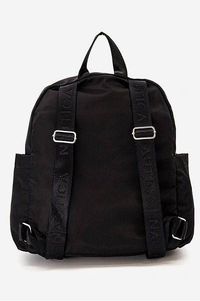 Nautica حقيبة ظهر نسائية بشعار العلامة التجارية 26 طول × 11 عرض × 34 ارتفاع، باللونين الأسود والأبيض