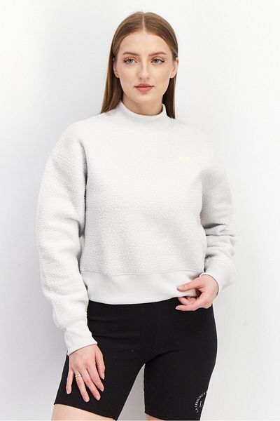 Puma Women Sportswear Fit Long Sleeve Outdoor Sweatshirts, Off White