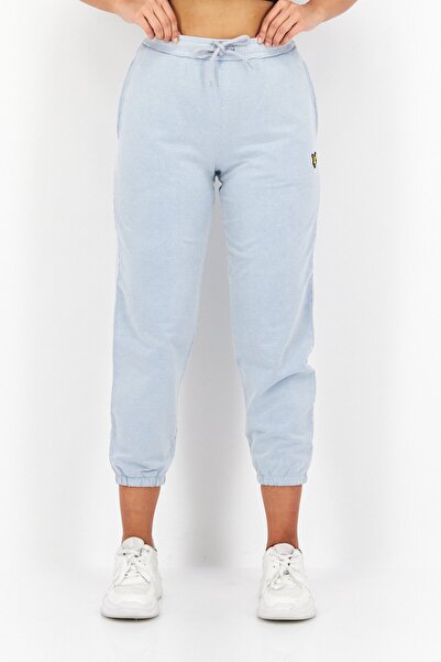 Lyle & Scott Women Regular Fit Brand Logo Sweatpants, Light Blue