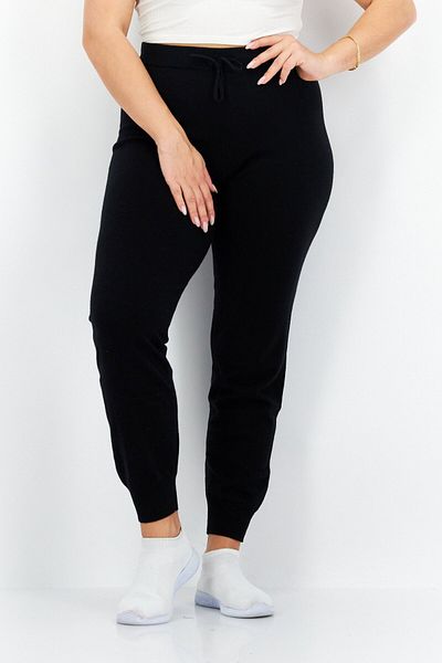 Lyle & Scott Women Regular Fit Drawstring Joggers Pants, Black