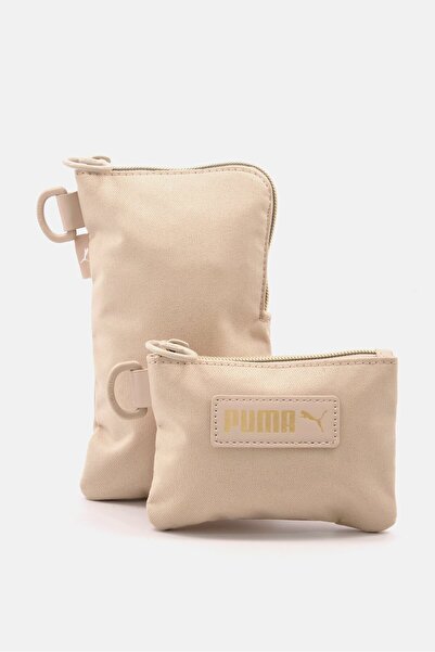 Puma Beige Women &Apos; S Pouch - 2 Pieces, 19 X 11 X 1 Cm, Multi-Purpose