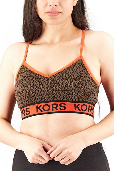 Michael Kors Women Non Padded Textured Bra, Orange