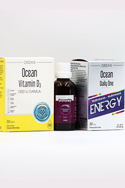 Ocean Vitamin D3, Ocean Daily One Energy and Estellife Immunity Triple Pack
