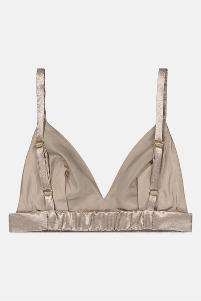 Miss Selfridge Women Non,padded Textured Bra, Grey