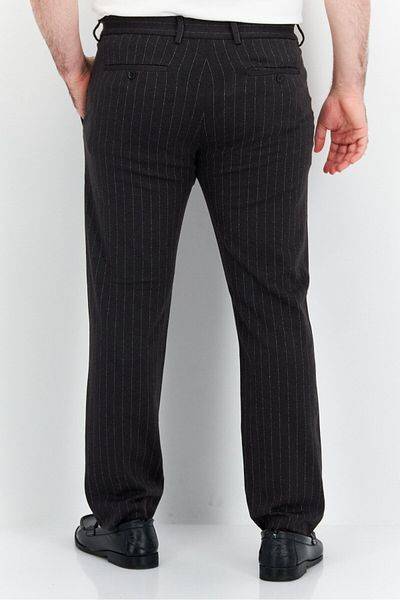 Esprit Men Regular Fit Stripe Dress Pants, Grey