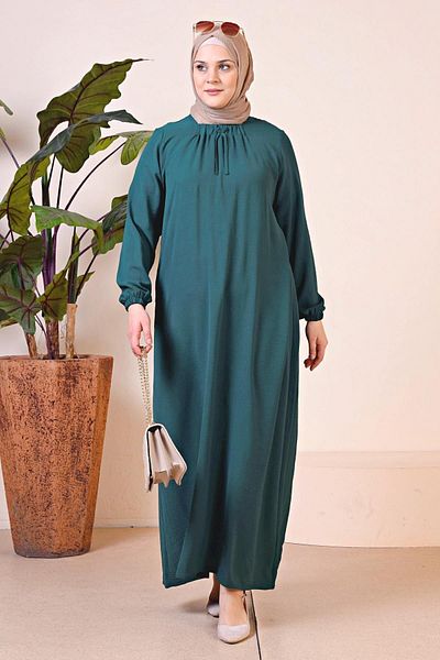 Ferace Γυναικείο Μακρύ Μητρικό Φόρεμα Ayrobin Plus Size