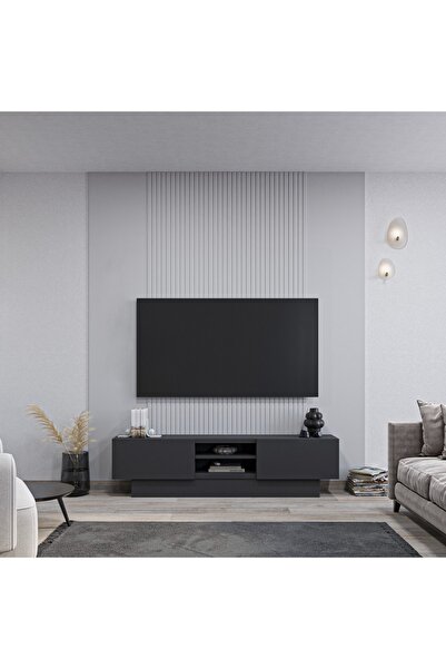 AYMOBSAN Liva Tv Sehpası Bazalı - Antrasit