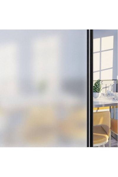 COLLECTİON Фолио за покриване на стъкло за балкон 5 метра х 60 см матирано стъклено фолио, самозалепващо се, UV блокер