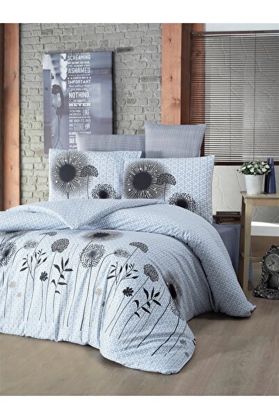 Komfort Home Double Polycotton Duvet Cover Set (WHITE BLACK)