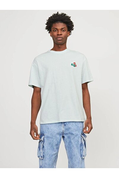 Jack & Jones JACK&JONES 12254175 ΜΠΟΥΚΑΛΟ ΜΕ ΣΤΑΥΡΩΜΕΝΟ ΣΧΕΔΙΟ ΜΕ ΚΟΝΤΟ ΜΑΝΙΚΙ