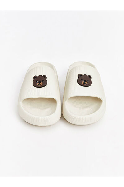 LC Waikiki Create Your Style from Uzg Store |   Teddy Bear Printed Women's House Slippers