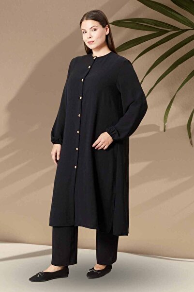 Ferace Linen Large Size Ayrobin 2-Piece Set - Women