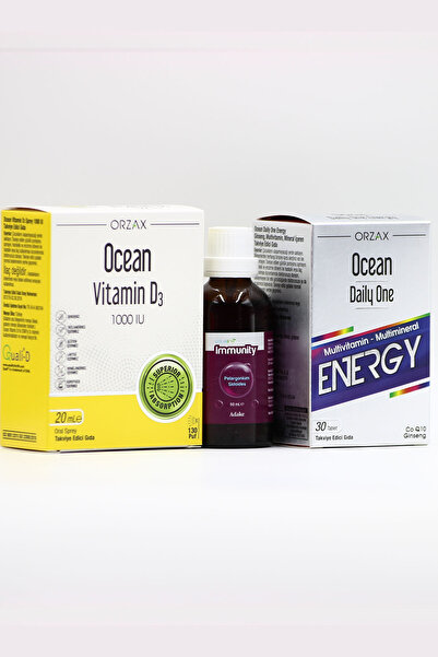 Ocean Vitamin D3, Ocean Daily One Energy and Estellife Immunity Triple Pack