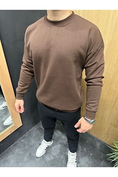 Bisiklet Yaka Sweatshirt-Basic