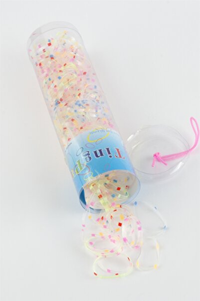 MR. ÇELİK PREMİUM Transparent Color Cimcime Hair Rubber Hair Clip
