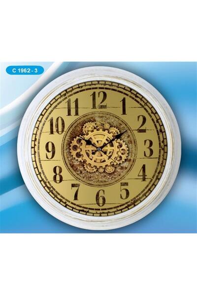 Galaxy C-1962-3 Premium Cam Baskılı Salon Tipi Dekoratif Duvar Saati