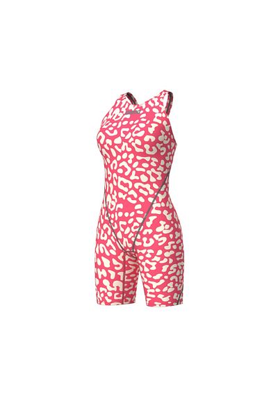 ARENA Powerskin St Next - Leopard Skin Geranium Colored Shoulder Strap